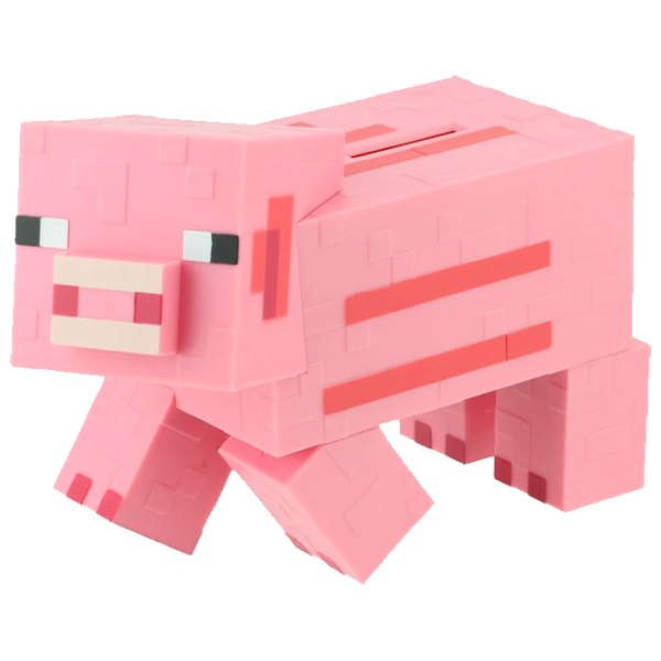  Pușculiță Paladone Pig Money Bank V2 PP6590MCFV2 Pink Minecraft photo 1