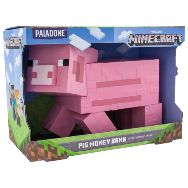  Pușculiță Paladone Pig Money Bank V2 PP6590MCFV2 Pink Minecraft photo 2
