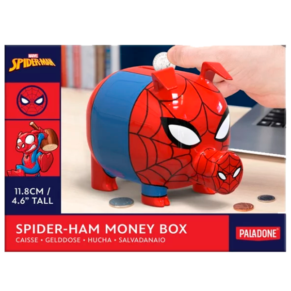  Pușculiță Paladone Spiderman SpiderHam Money Box PP13696SPM Red Marvel photo 1