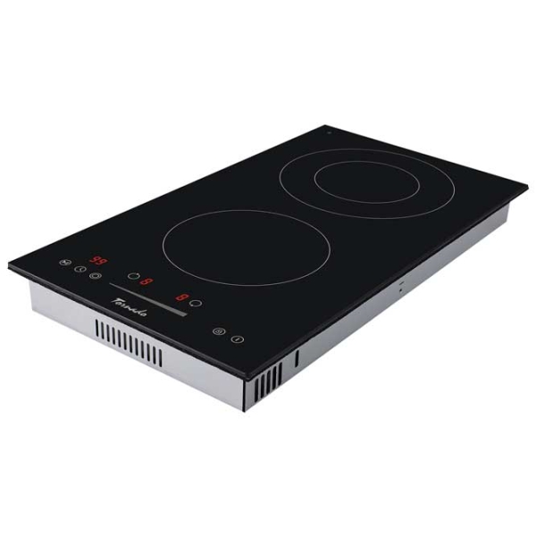 Plită încorporabilă pe gaz Tornado GTR-CD3204N Black Vitroceramică, 3200 W, Hi-light photo 3