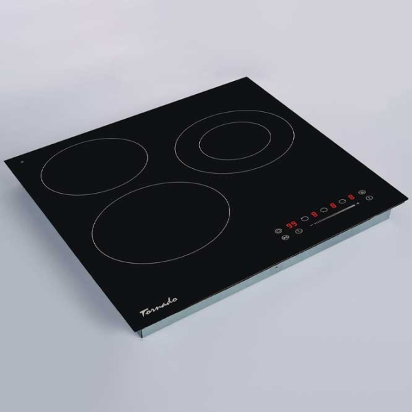 Plită încorporabilă pe gaz Tornado GTR-CT5003N Black Vitroceramică, 5000 W, Electric photo 2