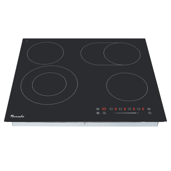 Plită încorporabilă electrică Tornado GTR-CF6603N Black Vitroceramică, 6600 W, Electric photo 1