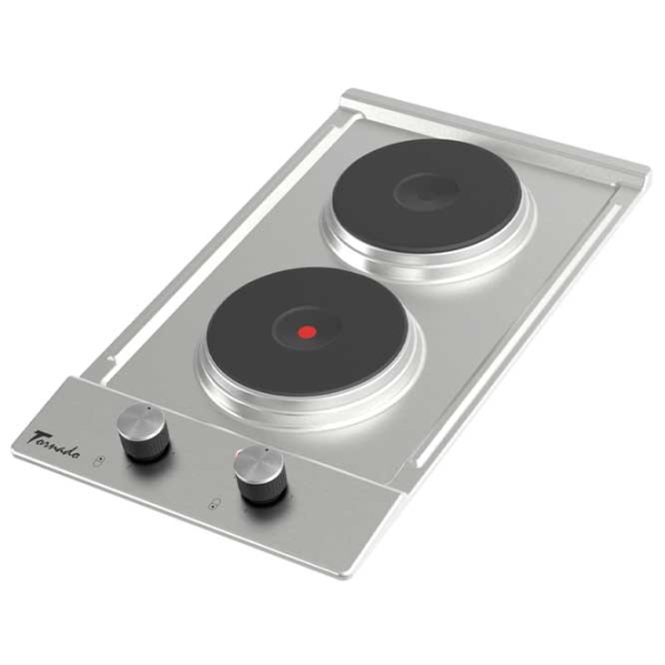 Plită încorporabilă electrică Tornado BRD30 2E IIX Inox Inox, 3000 W, Electric photo 3