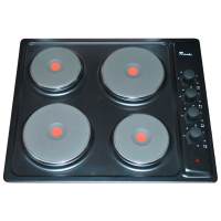 Plită încorporabilă electrică Tornado EL 4P Anthracite Inox, 7000 W, Electric