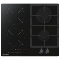 Plită încorporabilă combinată Tornado YOL- 60 2G2IN Black