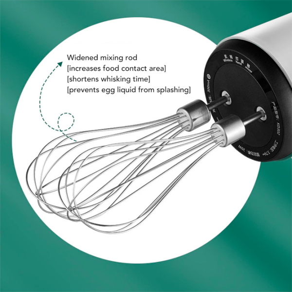 Mixer MixCream Electric Egg Beater White 50 W, Numărul de viteze: 3, Regim turbo photo 9