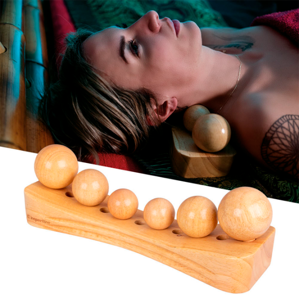 Aparat de masaj Insportline 25249 Wooden  photo 3
