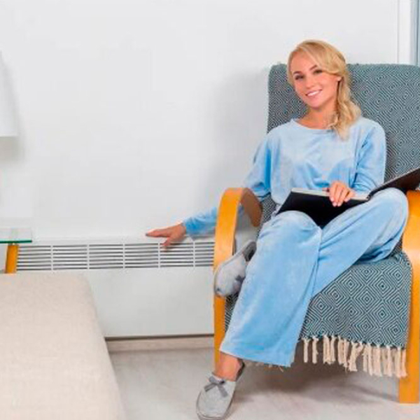 Convector Ensto EPHBM20P White 25 m², 2000 W, Mecanic, Pe podea photo 7