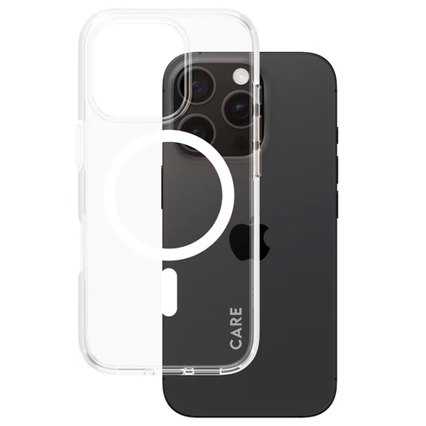 Husă pentru smartphone Apple iPhone 16 Pro (Hard Care) White Transparent PanzerGlass, TPU, MagSafe Back photo 2
