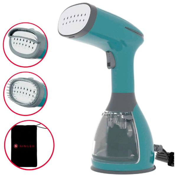 Vaporizator de călcat vertical Singer 280 ml Turquoise 1500 W, 20 g/min, 0.2 l photo 1