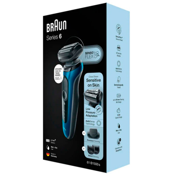 Бритва электрическая Braun 61-B1500s Черный  photo 2