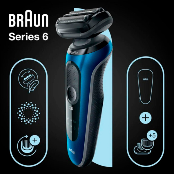 Бритва электрическая Braun 61-B1500s Черный  photo 6