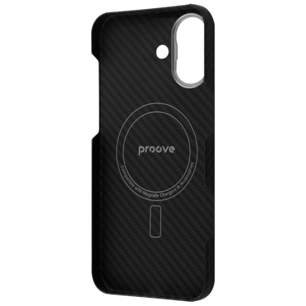 Husă pentru smartphone Apple iPhone 16 Plus (Carbon Slim) Carbon Black Proove, TPU, MagSafe photo 2