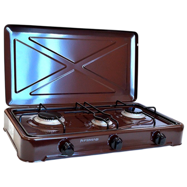 Plită de masă FEMAS 0300-COPER Brown Pe gaz, Smalt photo 3