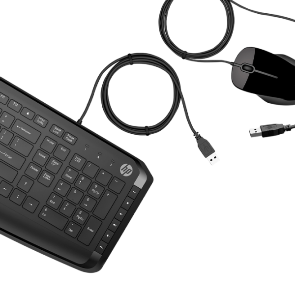 Tastatura & Mouse HP 200 Kit Black Home and Office, Cu fir photo 3