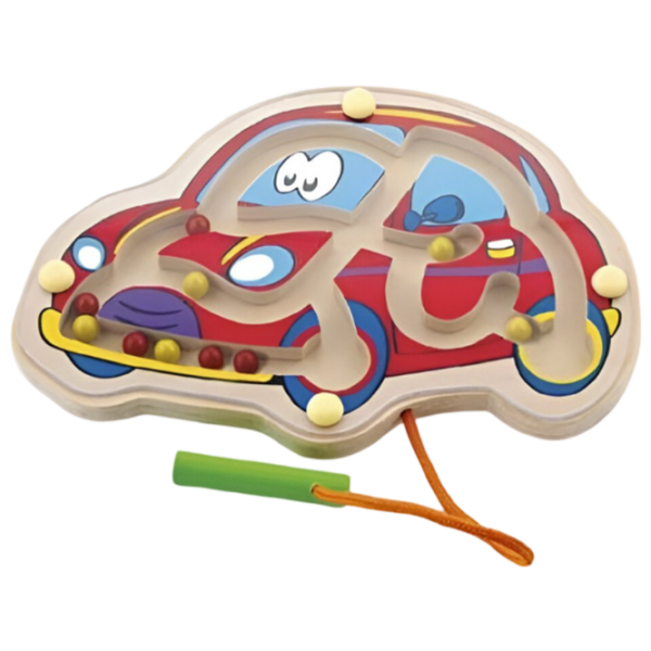 Joc educativ VIGA Magnetic Bead Trace-Car Strategie, 1.5+