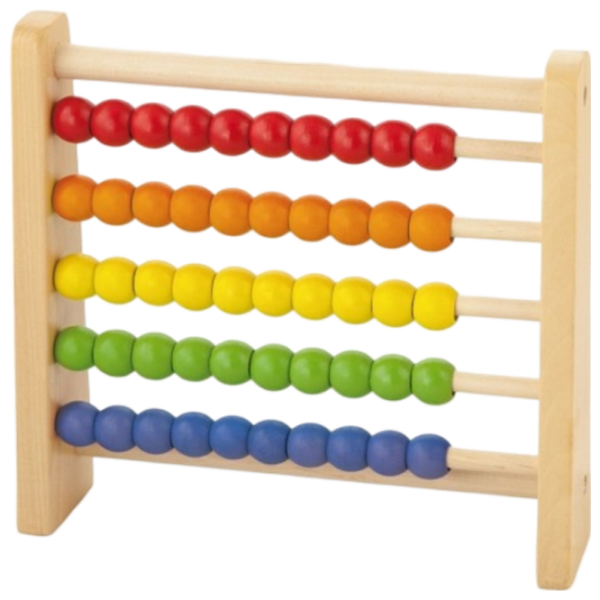 Joc educativ VIGA Wooden Abacus Dezvoltare, 3+
