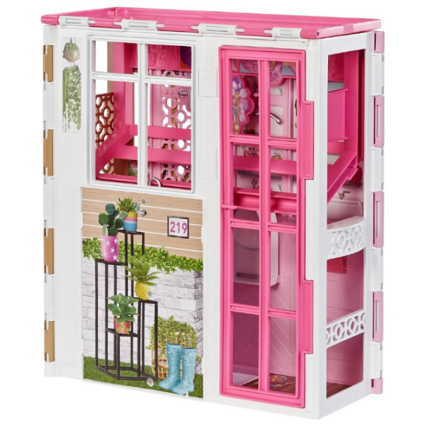 Căsuță pentru păpuși Barbie Barbie's Portable House model HCD47 3+ photo 2