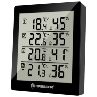 Stație meteorologică Bresser Temeo Hygro Quadro Black 