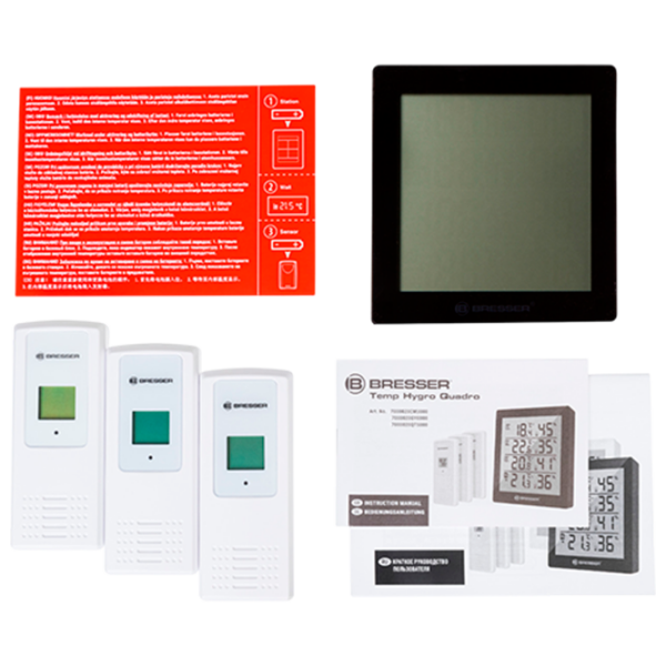 Stație meteorologică Bresser Temeo Hygro Quadro Black  photo 2
