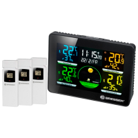 Stație meteorologică Bresser Temeo Hygro Quadro NLX Black 