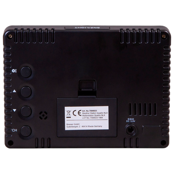 Stație meteorologică Bresser Temeo Hygro Quadro NLX Black  photo 4