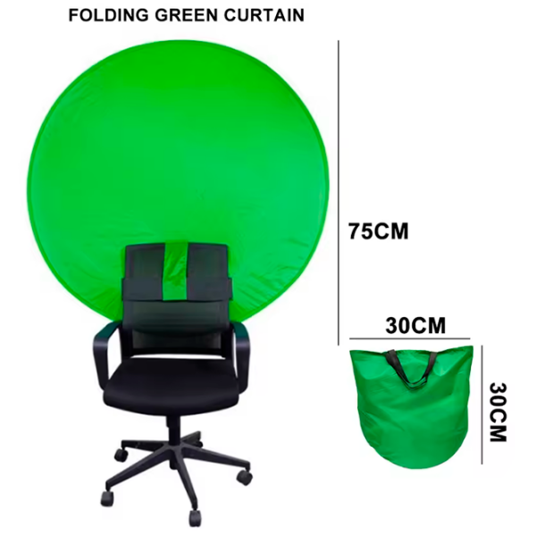 Chroma key Streamplify Green Screen Chroma Key Backdop Green Lățime ecran: 110 cm, Înălțime ecran: 110 cm photo 3
