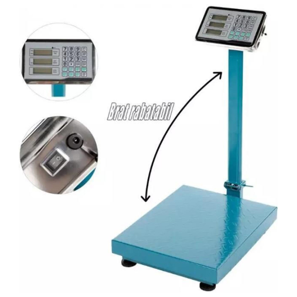 Cântar industrial Micul Fermier GF-0034 Blue 350 kg / Blue photo 3