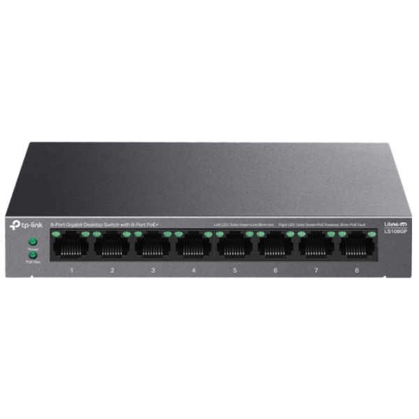Switch TP-Link LS108GP Black 16 Gbit/s photo 2