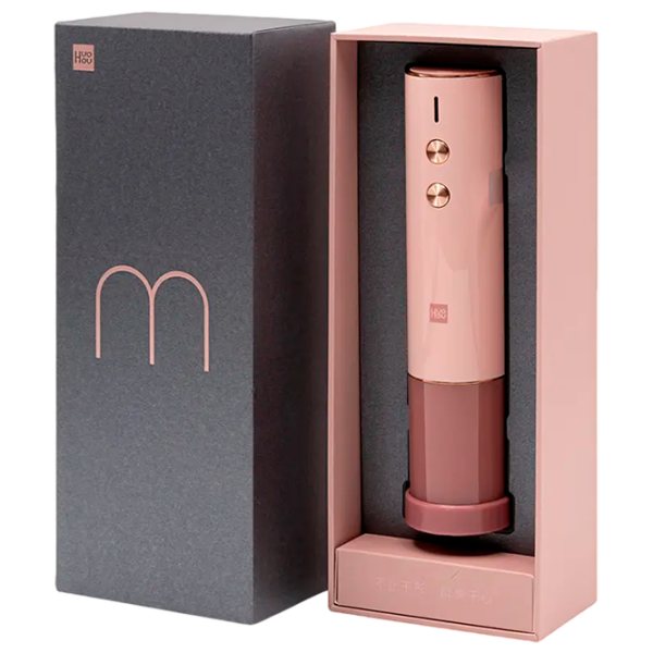Tirbușon electric Xiaomi Huohou Electric Wine Opener HU0121 Pink  photo 4