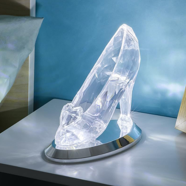 Lampă de masă fan Paladone Cinderella Glass Slipper Transparent Baterie photo 3