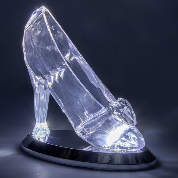 Lampă de masă fan Paladone Cinderella Glass Slipper Transparent Baterie photo 4