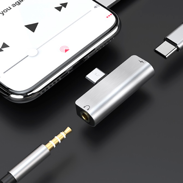 Adaptor Hoco LS26 Silver USB Type-C photo 5
