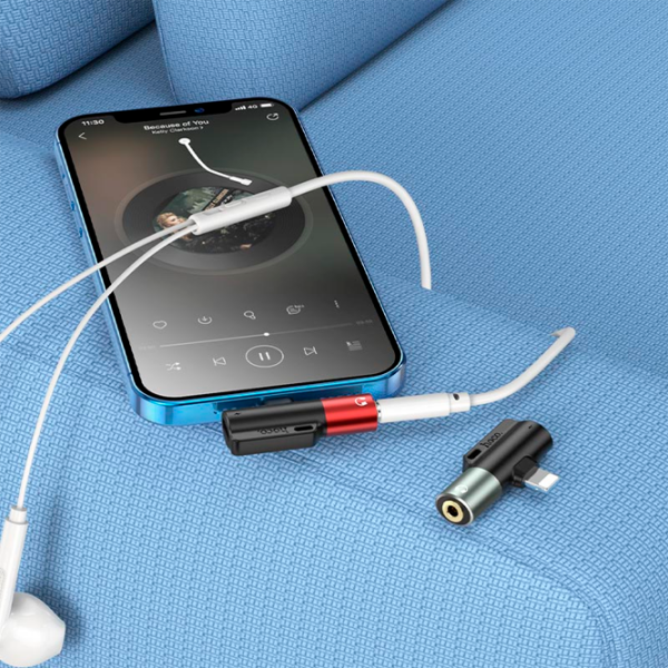 Adaptor Hoco LS32 Gray Lightning photo 4