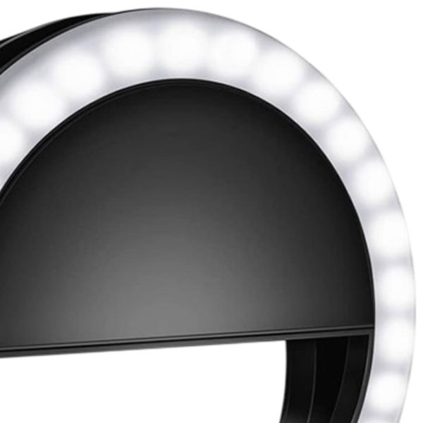 Lampă circulară Cellularline Selfie Ring Pocket Black  photo 2