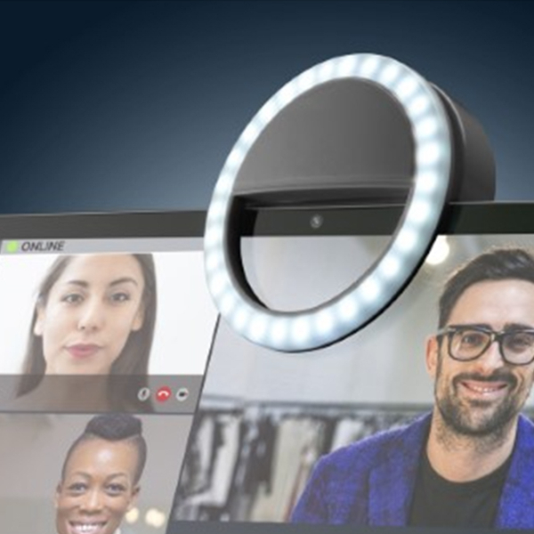 Lampă circulară Cellularline Selfie Ring Pocket Black  photo 5