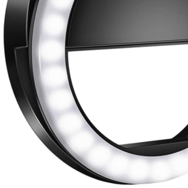 Lampă circulară Cellularline Selfie Ring Pocket Black  photo 6