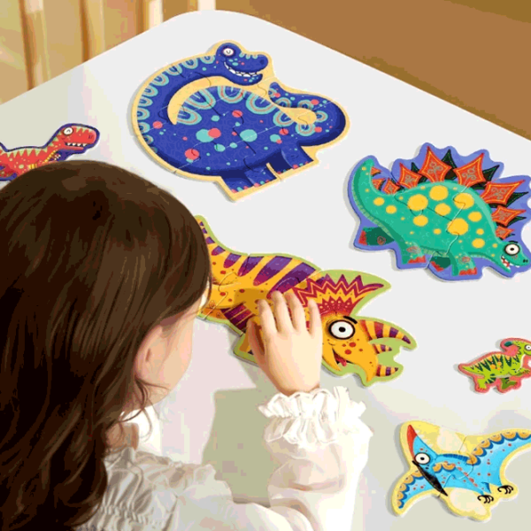 Puzzle Mideer Dinozauri drăguți (MD1460) Numărul de piese: 22, Vârsta recomandată: 2+ photo 2