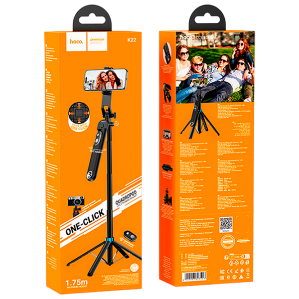 Штатив Hoco K22 Черный Bluetooth / Черный photo 3