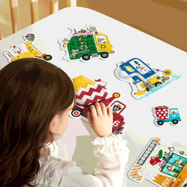 Puzzle Mideer Construction Vehicles (MD1459) Количество деталей: 22, Рекомендуемый возраст: 2+ photo 2