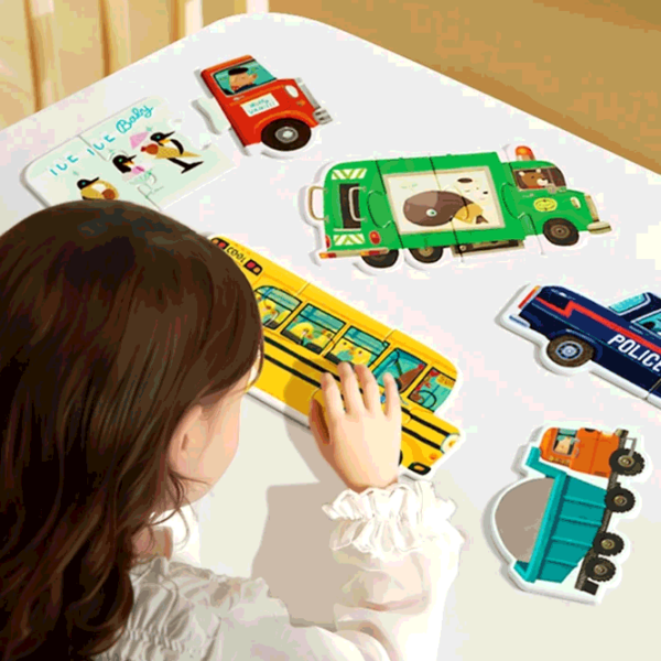 Puzzle Mideer Cars in the city (MD1458) Numărul de piese: 22, Vârsta recomandată: 2+ photo 2