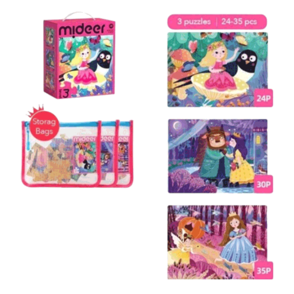 Puzzle Mideer Princesses from Stories (MD1479) Количество деталей: 89 , Рекомендуемый возраст: 3+ photo 2