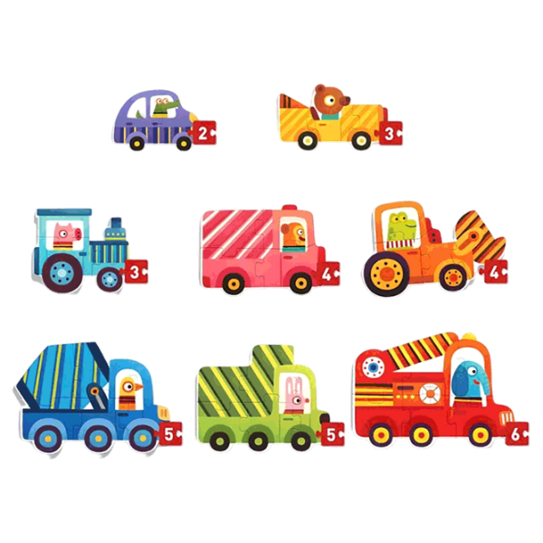 Puzzle Mideer Transport (MD1474) Количество деталей: 32, Рекомендуемый возраст: 2+ photo 1