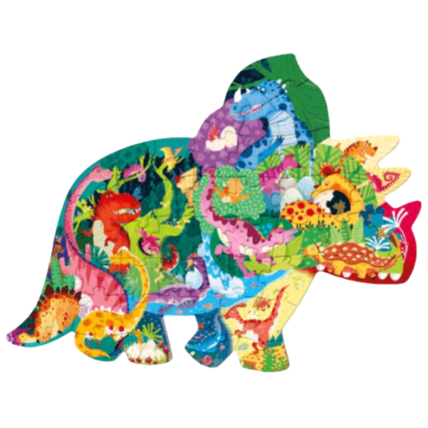 Puzzle Mideer Happy Dinosaur (MD3272) Количество деталей: 48, Рекомендуемый возраст: 3+ photo 1