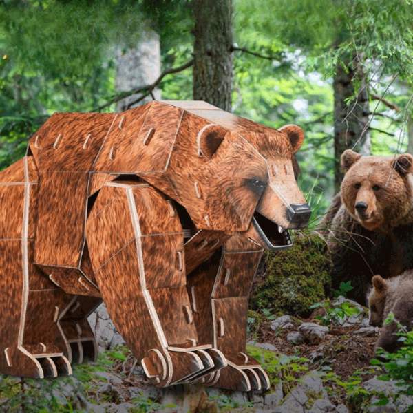 Puzzle CubicFun Brown Bear (DS1096h) Количество деталей: 88 , Рекомендуемый возраст: 8+ photo 2