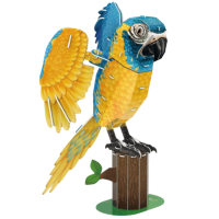 Puzzle CubicFun Blue-Throated Macaw (DS1097h) Numărul de piese: 94 , Vârsta recomandată: 8+