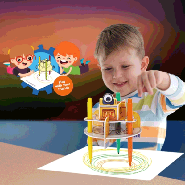Puzzle CubicFun Doodling Robot (DS1119h) Numărul de piese: , Vârsta recomandată: 5+ photo 2