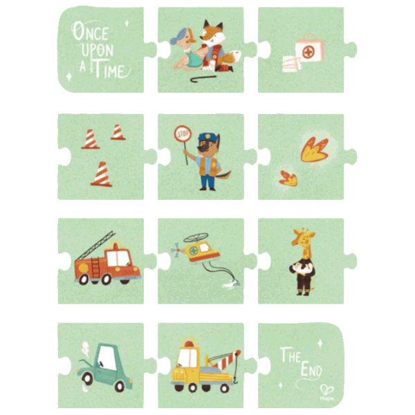 Puzzle Hape Rescue Vehicles (E1640) Количество деталей: 71, Рекомендуемый возраст: 3+ photo 1