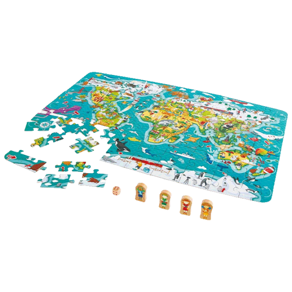 Puzzle Hape The World Tour (E1626) Количество деталей: 100, Рекомендуемый возраст: 5+ photo 1