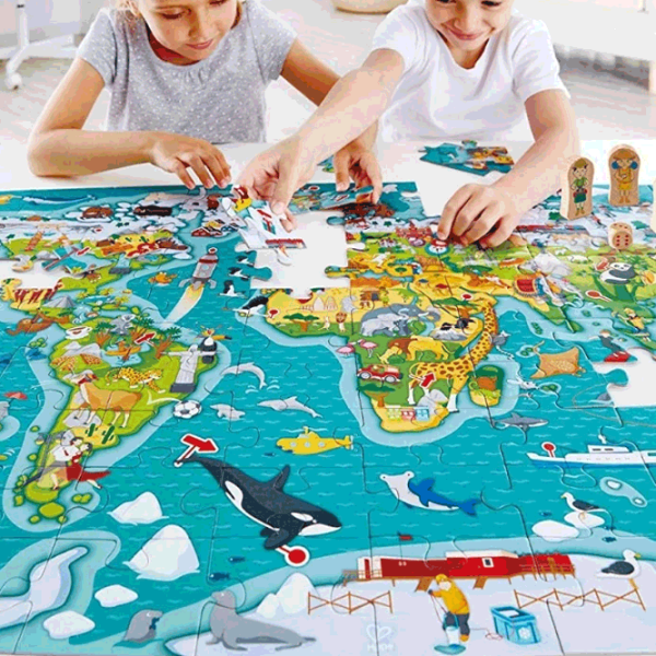 Puzzle Hape The World Tour (E1626) Количество деталей: 100, Рекомендуемый возраст: 5+ photo 2